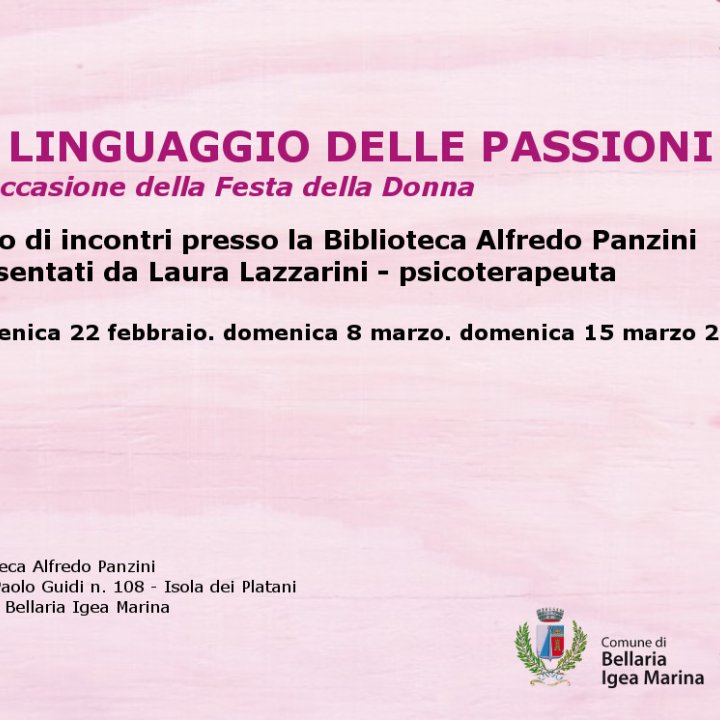 IL LINGUAGGIO DELLE PASSIONI 15 marzo 2015 IL LINGUAGGIO DELLE PASSIONI 15 marzo 2015