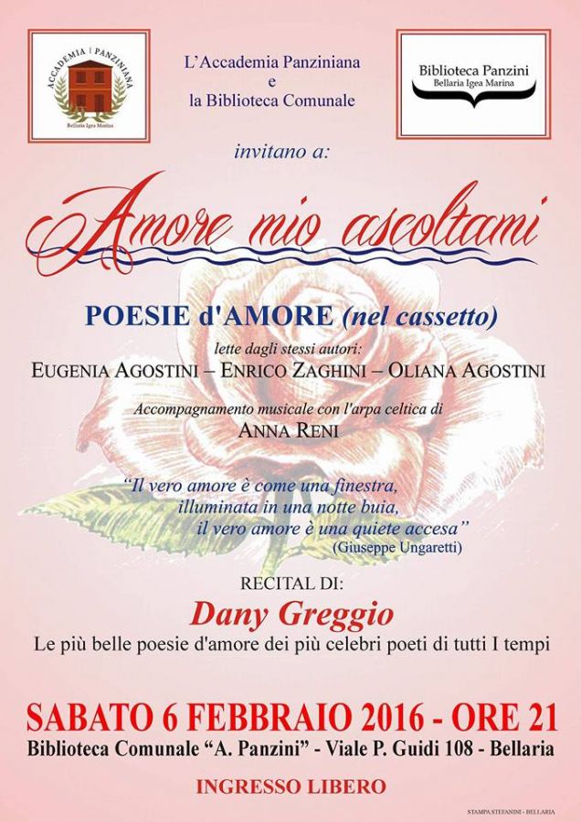 Amore Mio Ascoltami Poesie D Amore Bellaria Igea Marina Vacanze Mare Sport Congressi Eventi
