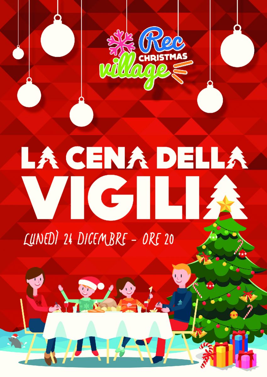 Cena Di Natale.La Cena Della Vigilia Di Natale Al Rec Christmas Village Di Igea Marina Bellaria Igea Marina Vacanze Mare Sport Congressi Eventi