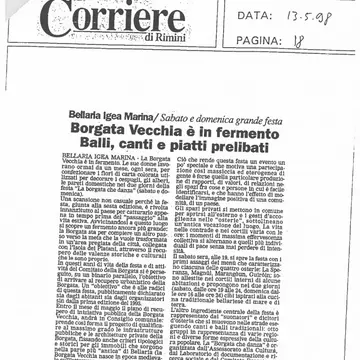 Articolo_Il Corriere di Rimini 1998