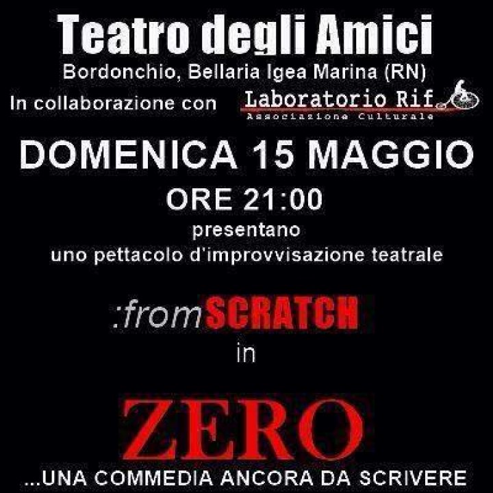 ZERO, UNA COMMEDIA ANCORA DA SCRIVERE