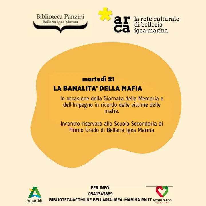 MARZO IN BIBLIOTECA| LA BANALITA' DELLA MAFIA