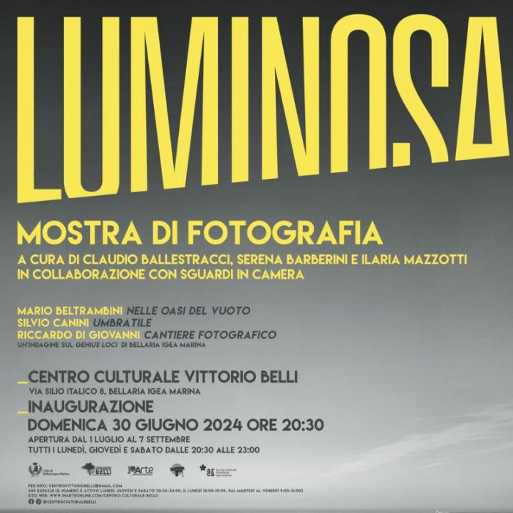 MOSTRA FOTOGRAFICA: LUMINOSA