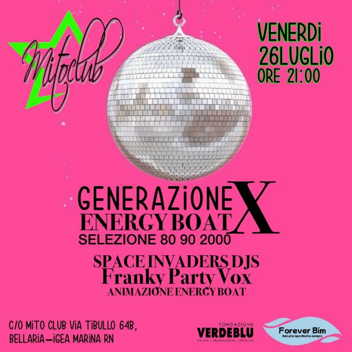 GENERAZIONE X ENERGY BOAT | SELEZIONE 80 - 90 - 2000