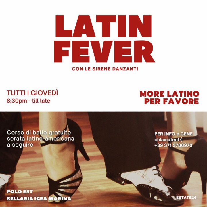 MORE LATINO PER FAVORE |  la Latin Fever del Giovedì Sera