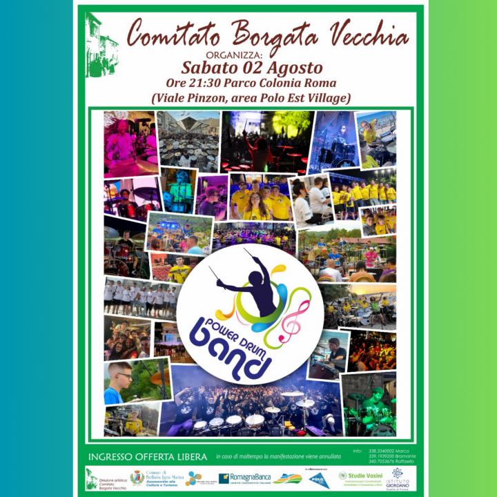 GIRO D'ESTATE DELLA BORGATA VECCHIA | POWER DRUM BAND & NOTTURNA IN VESPA