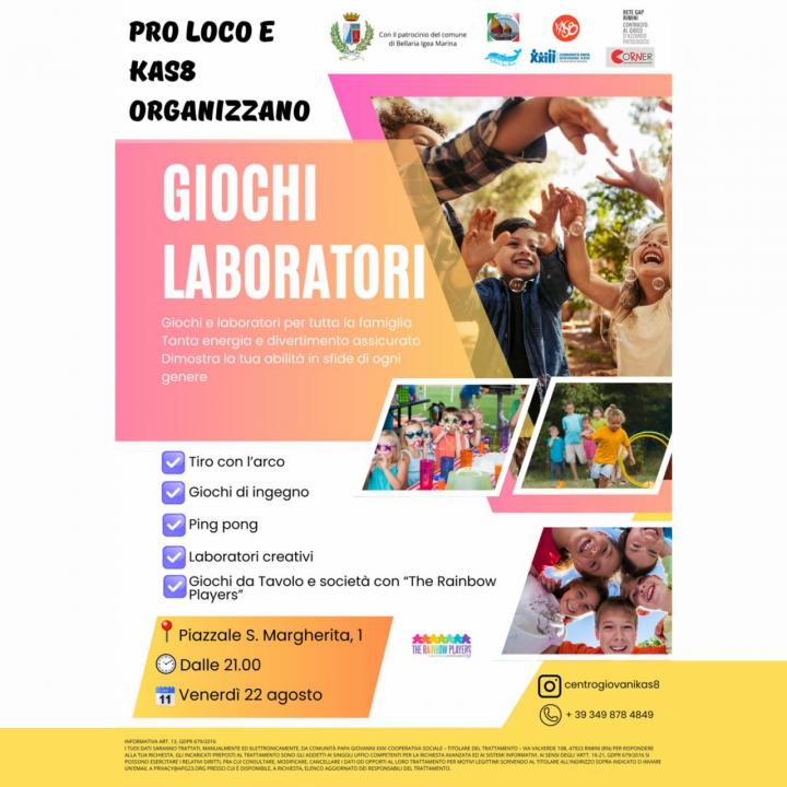 GIOCHI E LABORATORI | PRO LOCO & KAS8