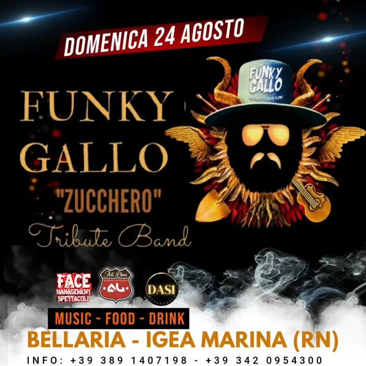 NOTE DI GUSTO | FUNKY GALLO "ZUCCHERO" Tribute Band