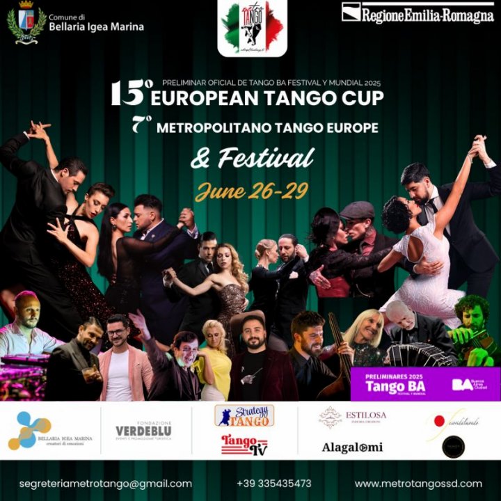 15° EUROPEAN TANGO CUP & FESTIVAL | 7° METROPOLITANO TANGO EUROPE