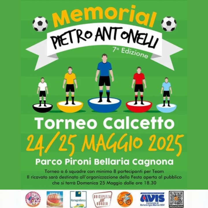 TORNEO CALCETTO | MEMORIAL PIETRO ANTONELLI 7° edizione