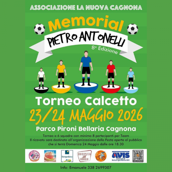 TORNEO DI CALCETTO | MEMORIAL PIETRO ANTONELLI