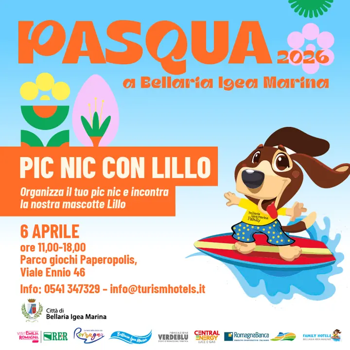 PIC NIC CON LILLO | Organizza il tuo pic nic e incontra la nostra mascotte Lillo.