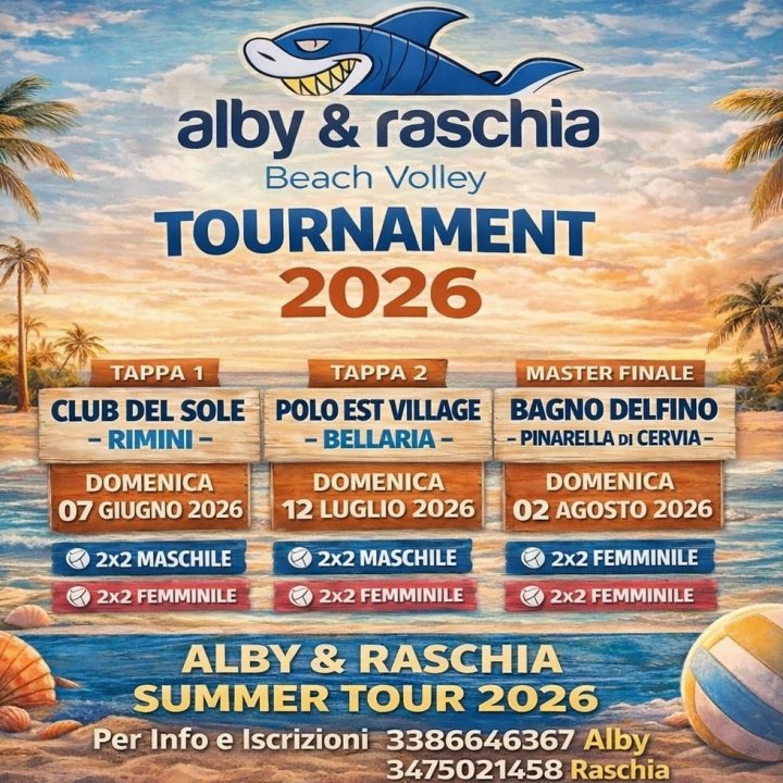 ALBY & RASCHIA BEACH VOLLEY TOURNAMENT 2026