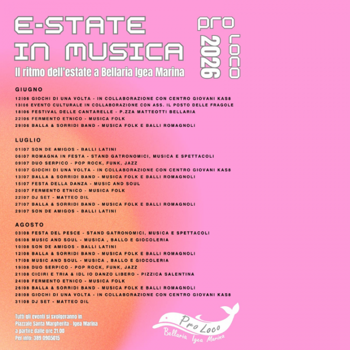 E-STATE IN MUSICA | il ritmo dell'estate a Bellaria Igea Marina