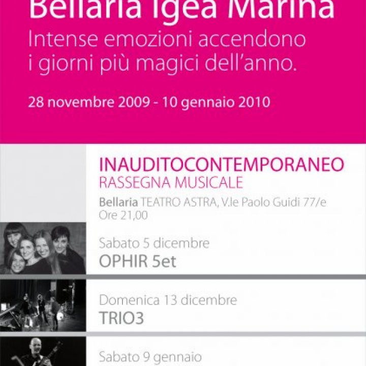 INAUDITO CONTEMPORANEO Rassegna musicale. SABATO 9 GENNAIO 2010