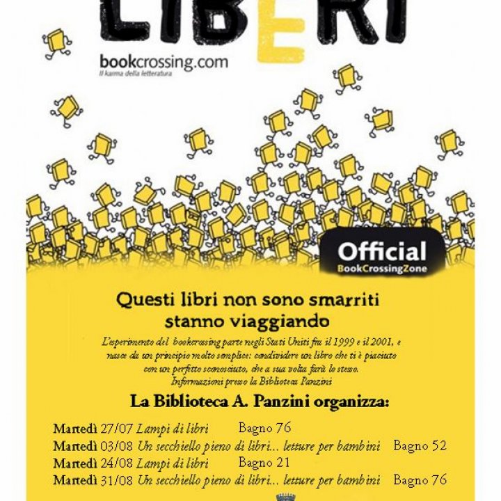 LIBeRI bookcrossing.com 27 luglio/31 agosto 2010