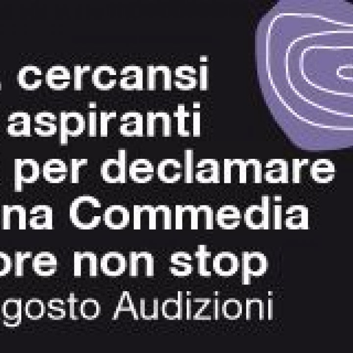 INCONTRI DI MARE- 100% DANTE  AUDIZIONI 16/17 agosto 2010