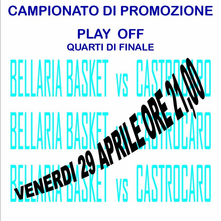 BELLARIA BASKET vs CASTROCARO 29 aprile 2011