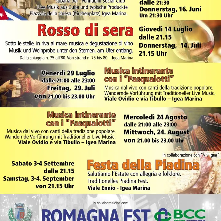LA ROMAGNA INCONTRA CUBA 16 giugno 2011