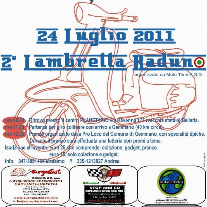 2° LAMBRETTA RADUNO 24 luglio 2011
