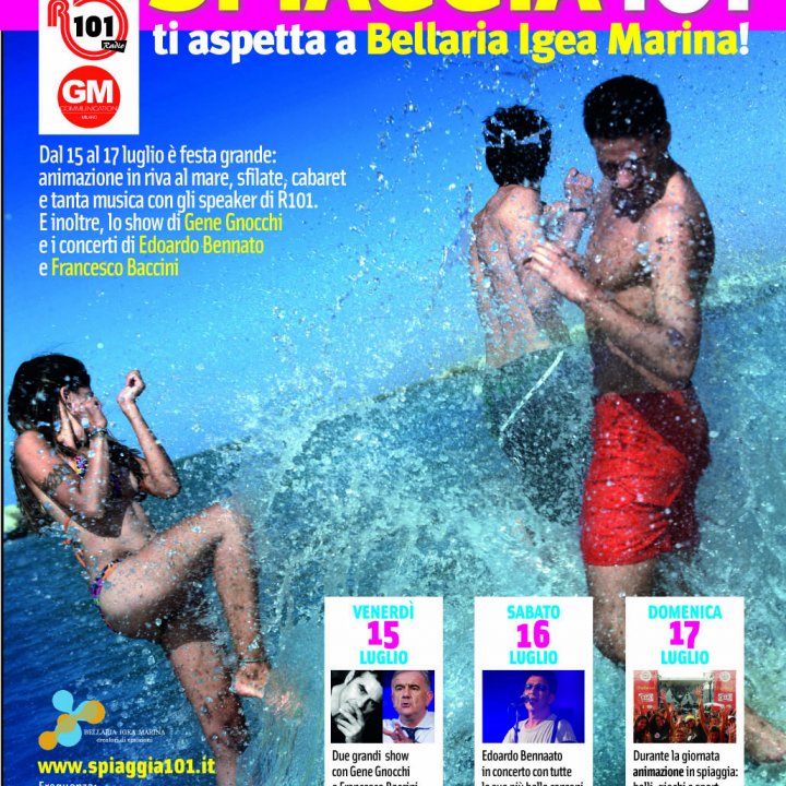 SPIAGGIA 101 Radio 101 in Tour 15-17 luglio 2011