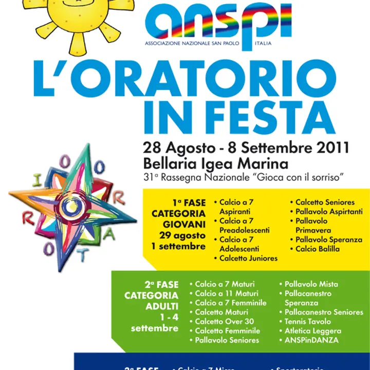 L'ORATORIO IN FESTA ANSPI 29 agosto - 08 settembre 2011