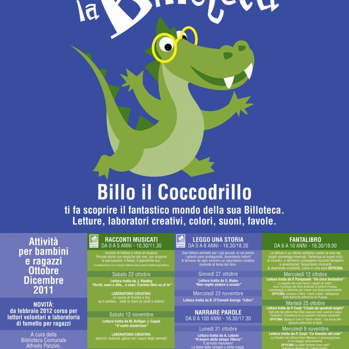 LA BILLOTECA TI LEGGO UNA STORIA 23 novembre 2011