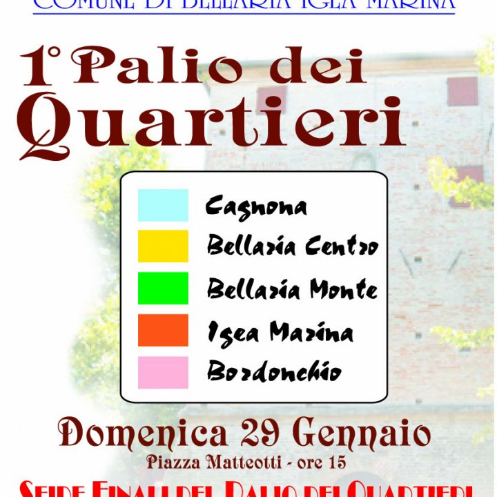 1° PALIO DEI QUARTIERI FINALI 29 gennaio 2012