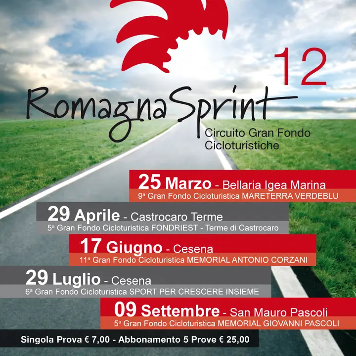 ROMAGNA SPRINT Circuito G.F. Cicloturistiche 25 marzo-09 settembre 2012