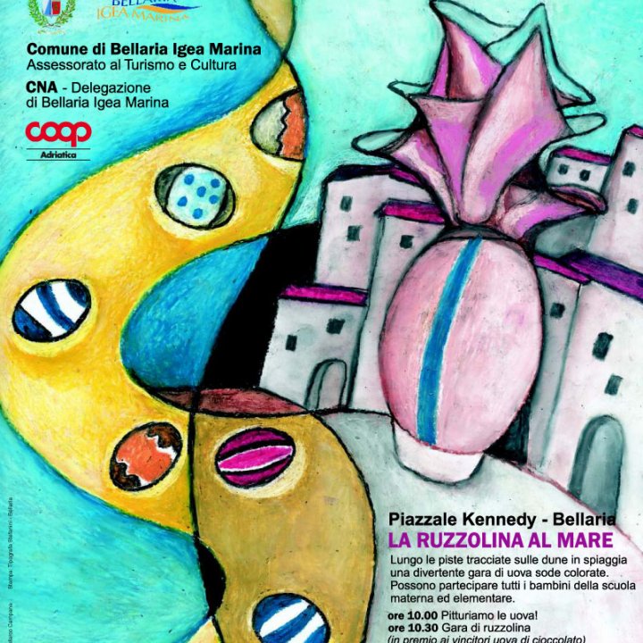 RUZZOLINA AL MARE E UOVO GIGANTE 09 aprile 2012