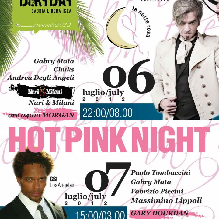 NOTTE ROSA- MORGAN live DJ set 06 luglio 2012