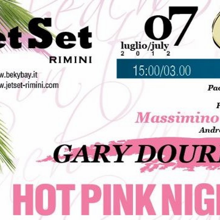 NOTTE ROSA- GARY DOURDAN live DJ set 07 luglio 2012