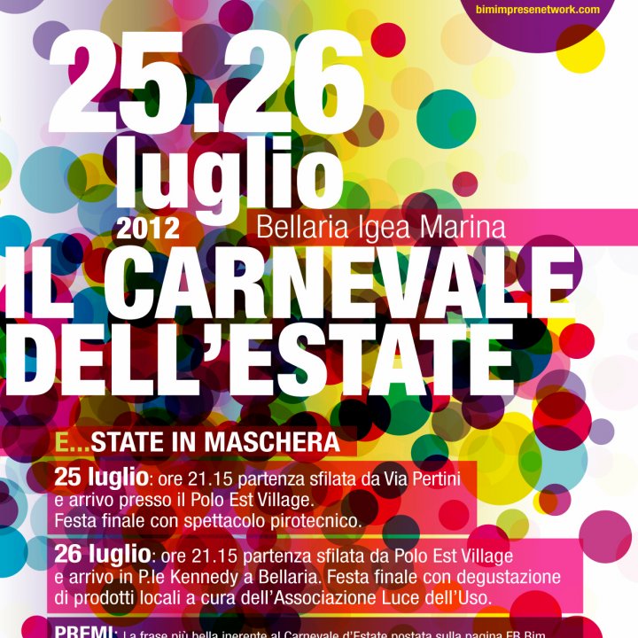 IL CARNEVALE DELL'ESTATE 25-26 luglio 2012