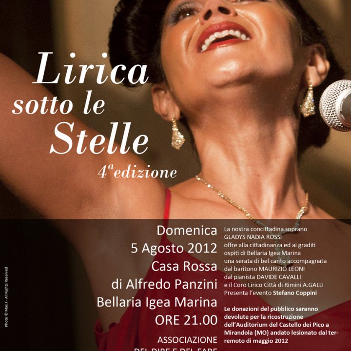 LIRICA SOTTO LE STELLE 4^ edizione 05 agosto 2012