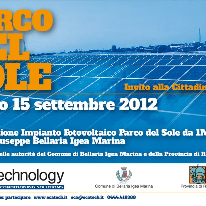 INAUGURAZIONE PARCO DEL SOLE 15 settembre 2012
