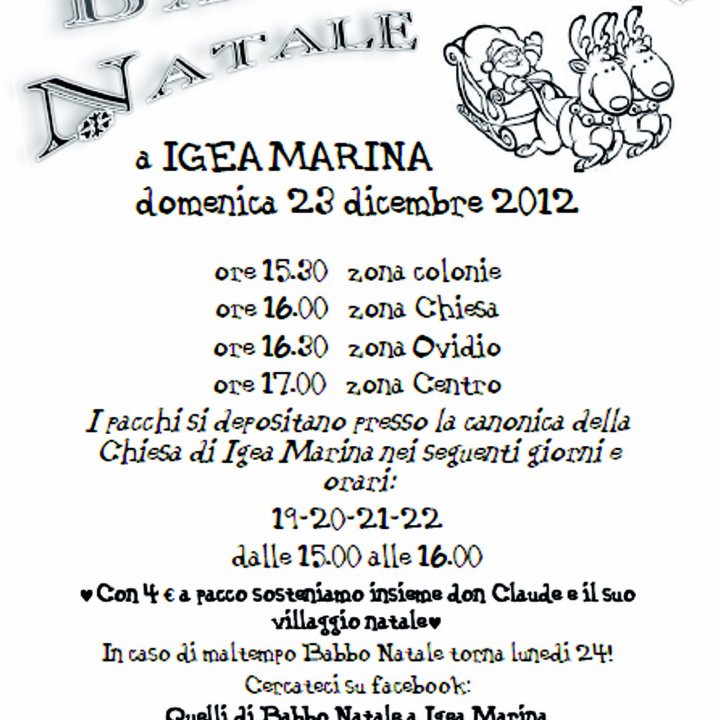 BABBO NATALE IS COMING BACK 23 dicembre 2012