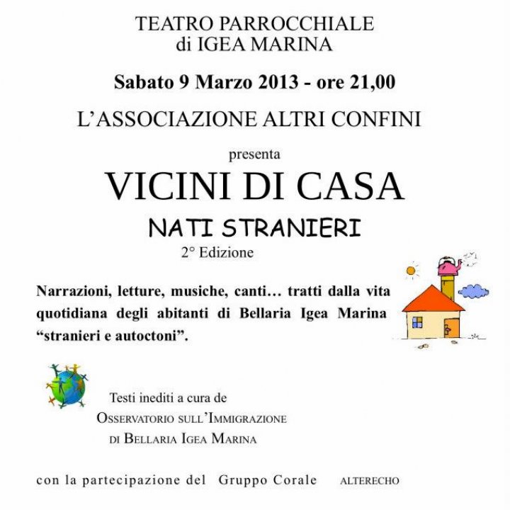 VICINI DI CASA NATI STRANIERI 09 marzo 2013