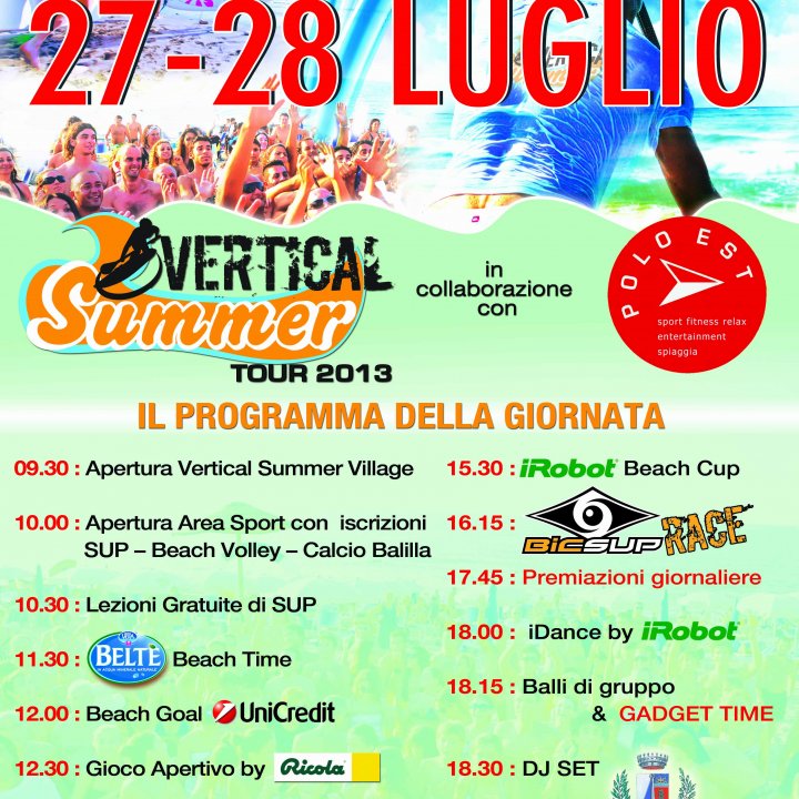 VERTICAL SUMMER TOUR 27-28 luglio 2013