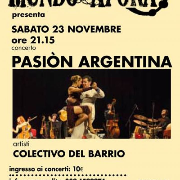 concerto PASION ARGENTINA 23 novembre 2013