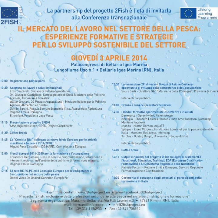 CONFERENZA TRANSNAZIONALE PROGETTO 2FISH 04 aprile 2014