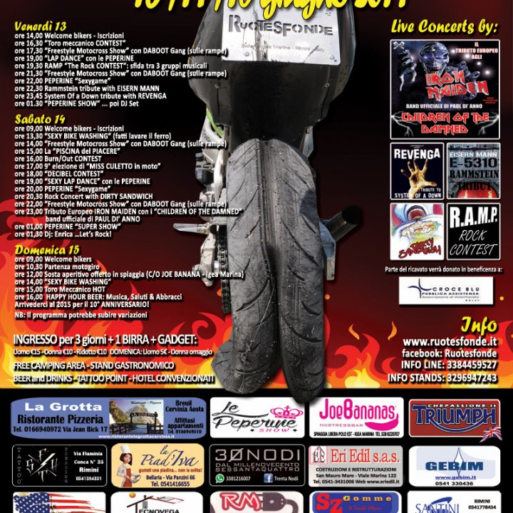 9° MOTORADUNO RUOTESFONDE 13-15 giugno 2014
