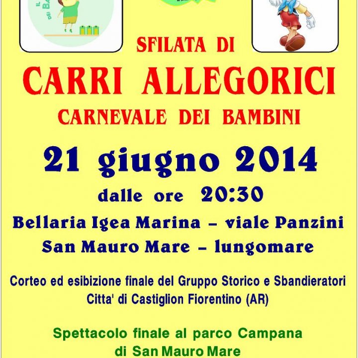 IL FESTIVAL DEI BAMBINI-IL CARNEVALE DEI BAMBINI 21 giugno 2014