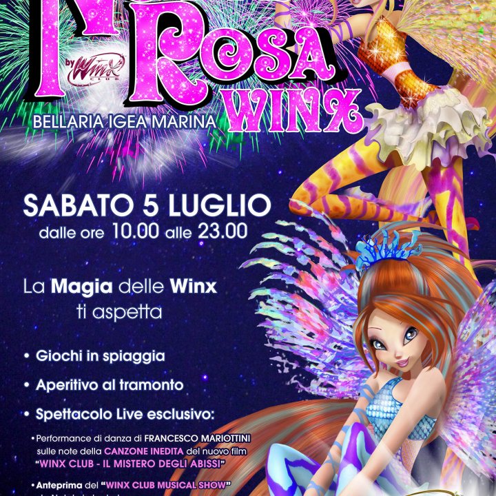 LA NOTTE ROSA WINX 05 luglio 2014