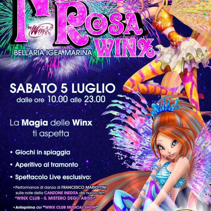 LA NOTTE ROSA WINX 05 luglio 2014