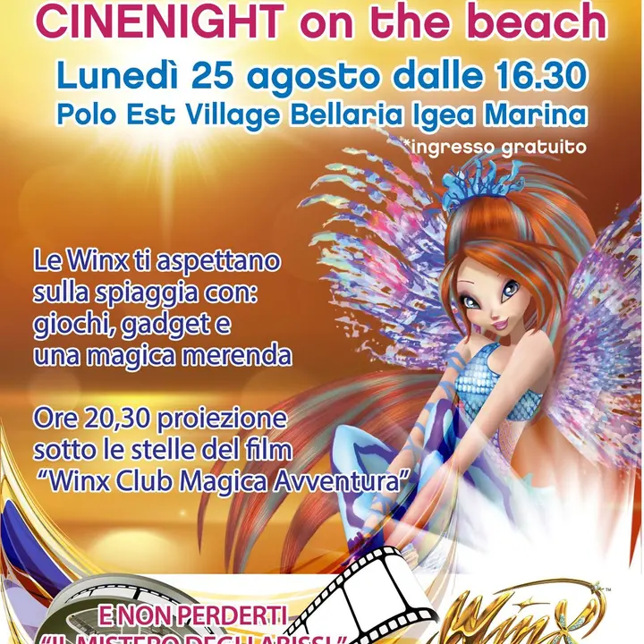 WINX CINENIGHT on the beach 25 august 2014