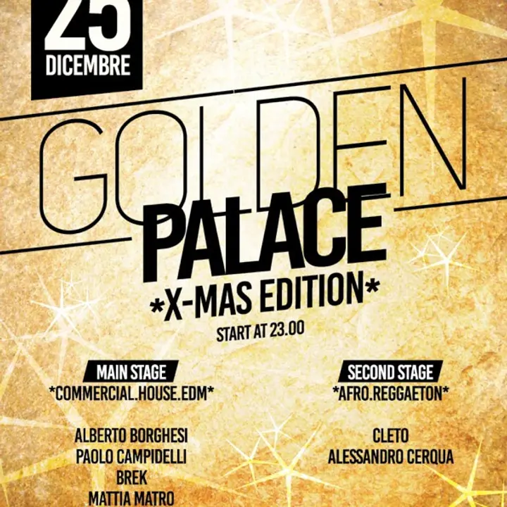 GOLDEN PALACE Xmas Edition 25 dicembre 2014