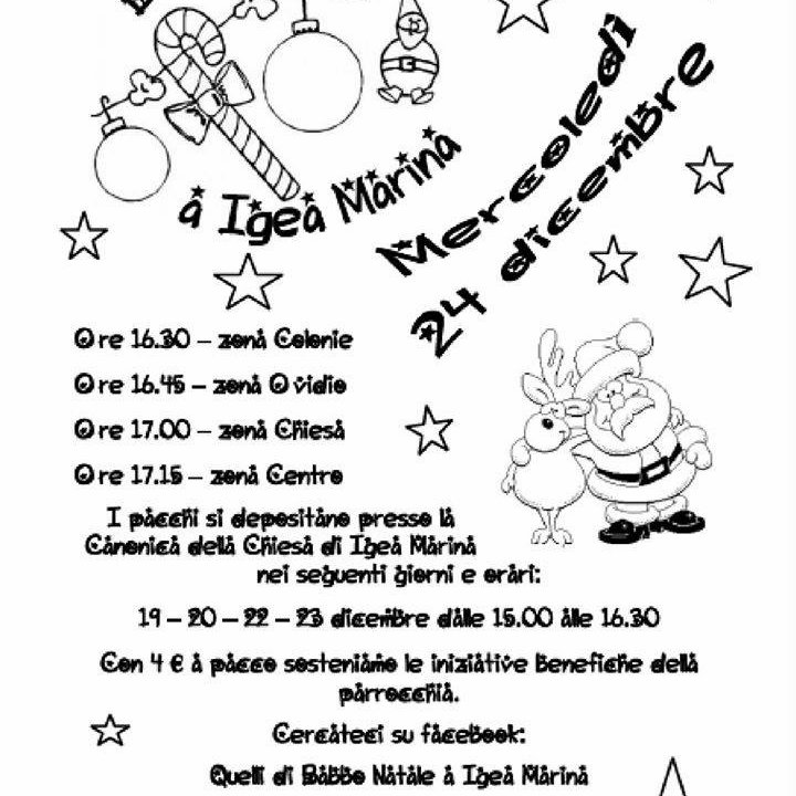 BABBO NATALE A IGEA MARINA 24 dicembre 2014