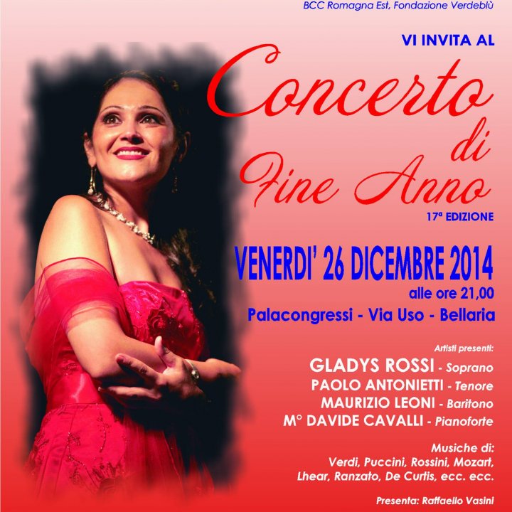CONCERTO DI FINE ANNO XVII EDIZIONE 26 dicembre 2014