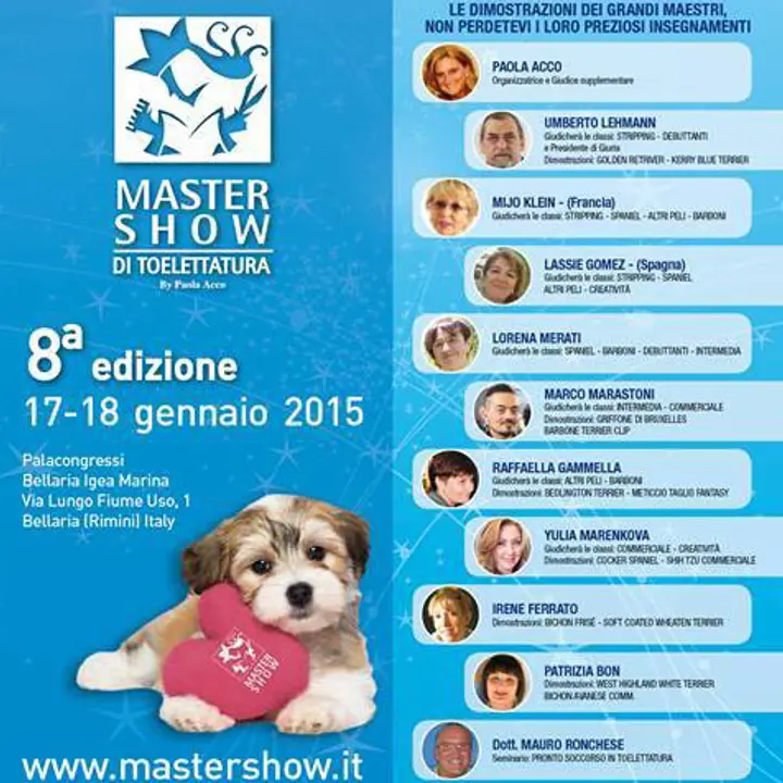 8^ MASTER SHOW TOELETTATURA 17-18 gennaio 2015
