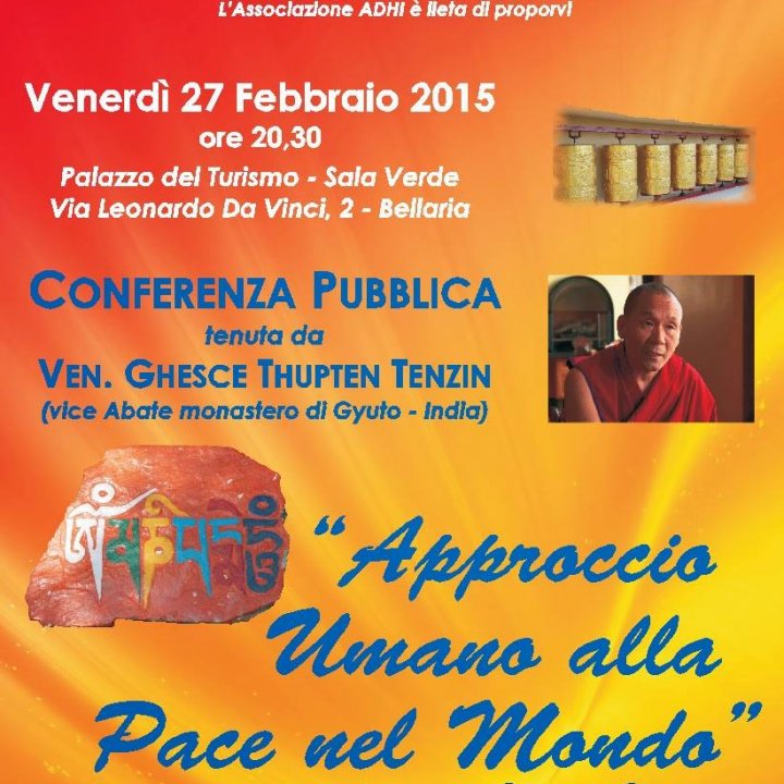 APPROCCIO UMANO ALLA PACE NEL MONDO 27 febbraio 2015
